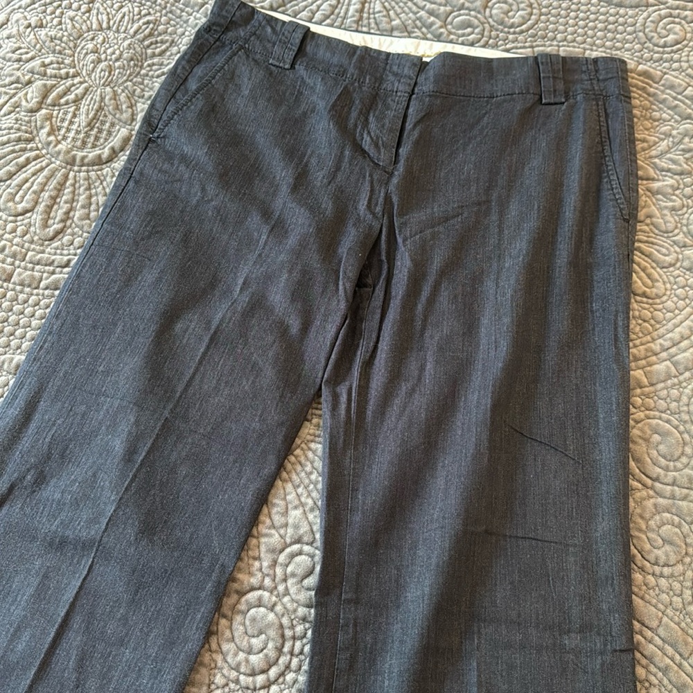 Loft Ann Taylor Marisa Blue Denim Dress Pants